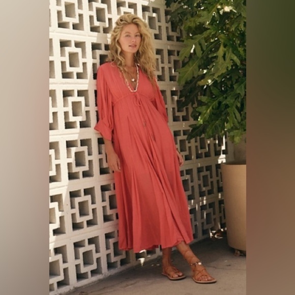 Free People Dresses & Skirts - Free People | Just Like Paradise Maxi | Small | Coral | NWT